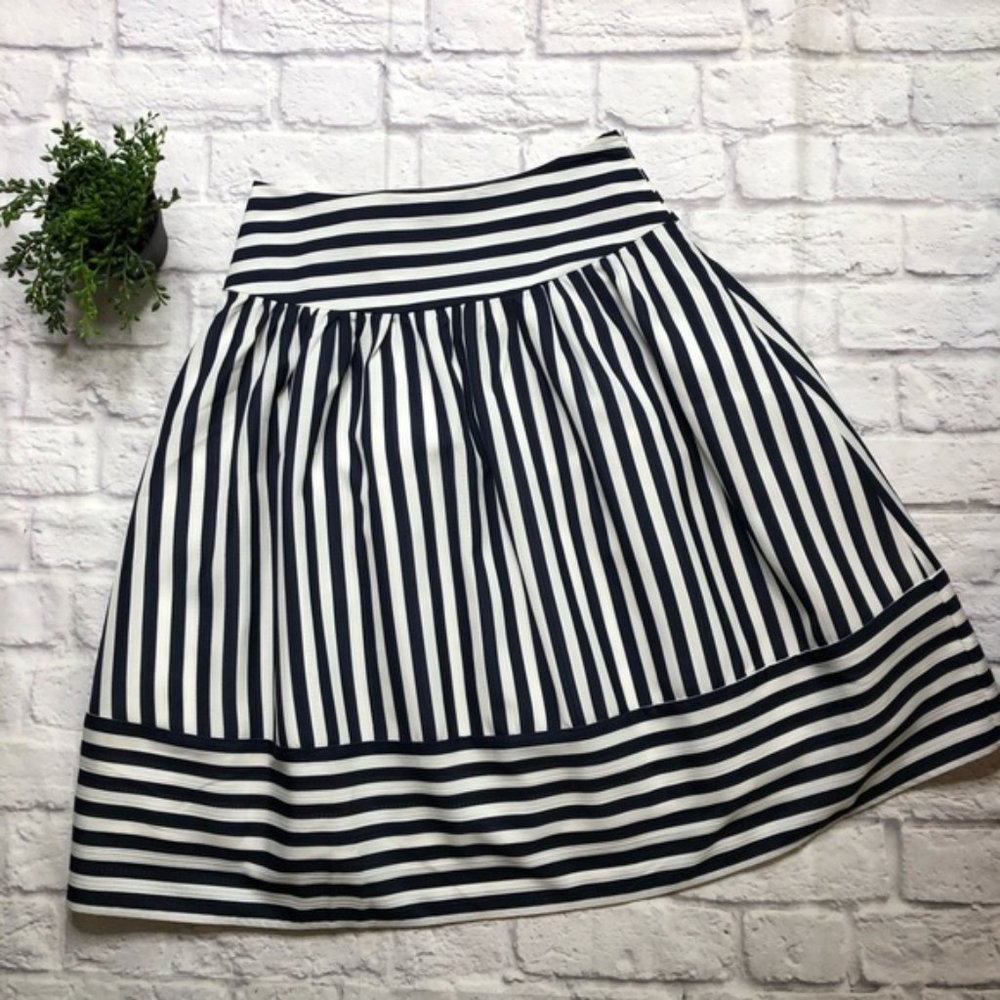Anthropologie Maeve High Seas Skirt Navy Medium